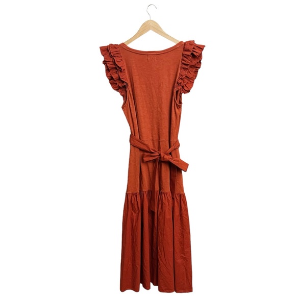 NWT Nation LTD Everleigh Frilly Ruffle Midi Dress - Picture 4 of 9